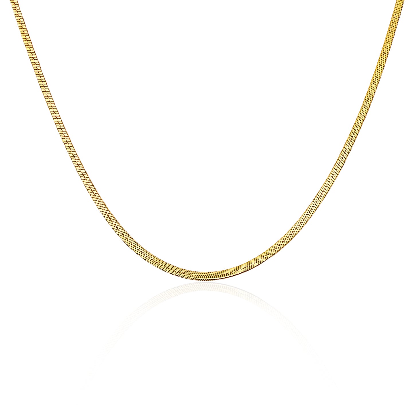 Snake Chain Necklace Gold