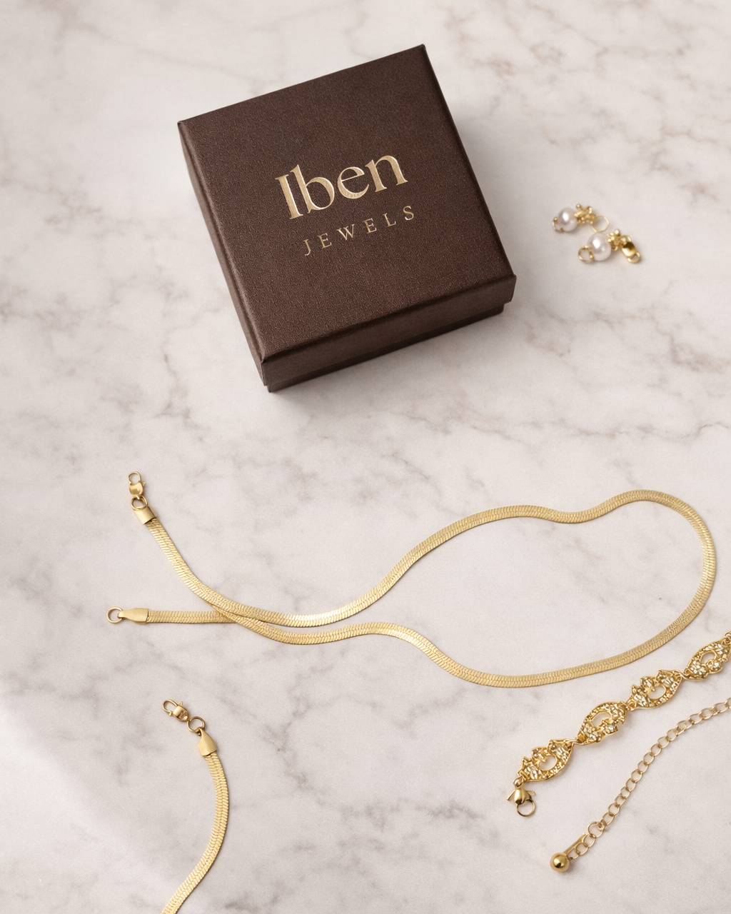 Snake Chain Necklace Gold