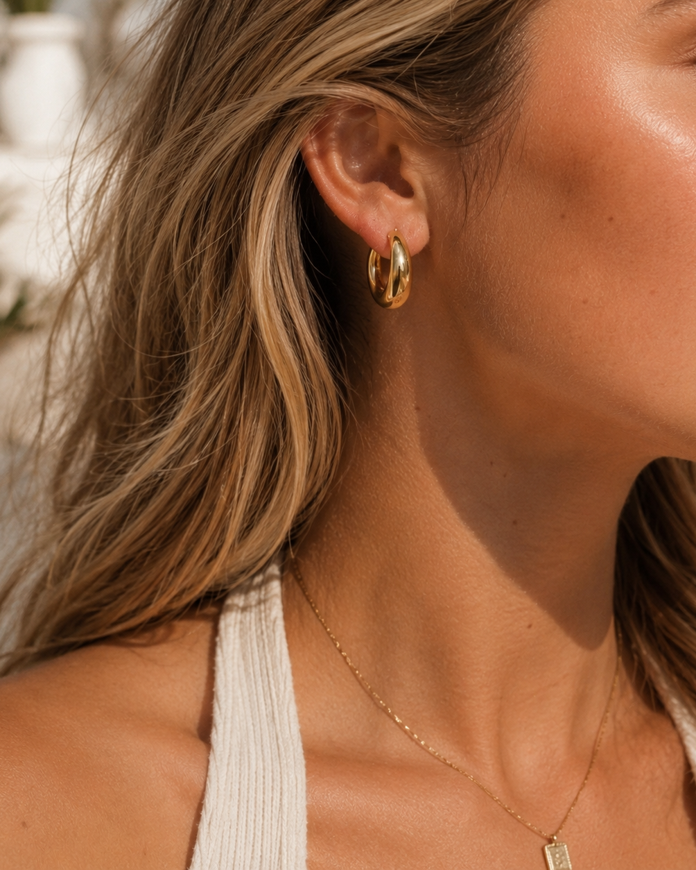 Chunky Hoop (M) - gold