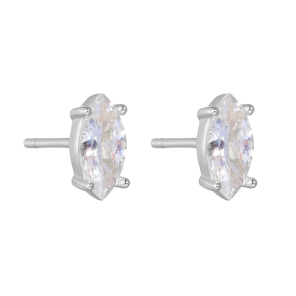 Oval Zirconia Silver