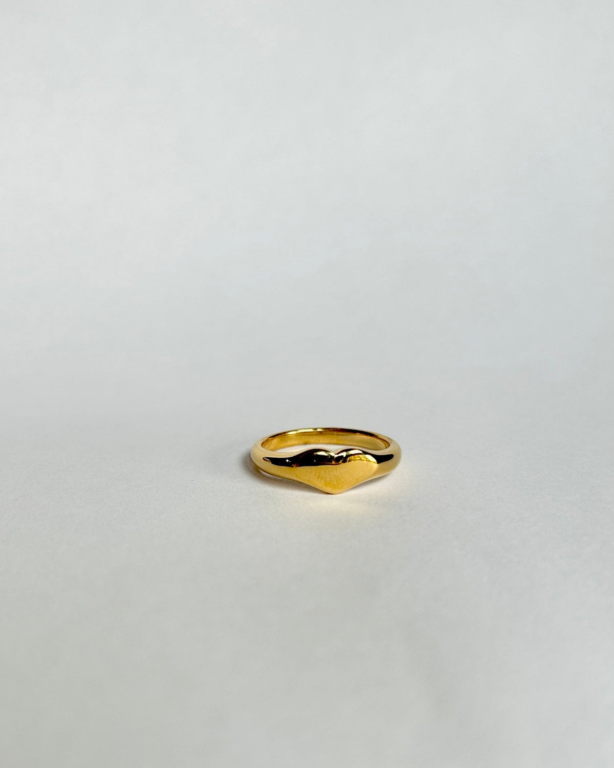 Golden Heart Wave Ring