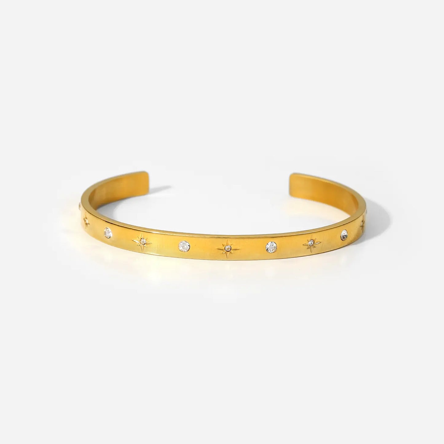 Bangle With Stars Gold