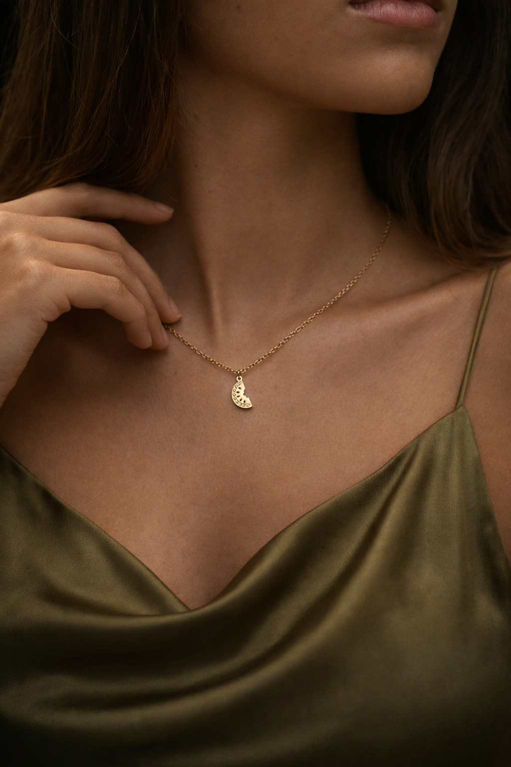 Watermelon Necklace Gold