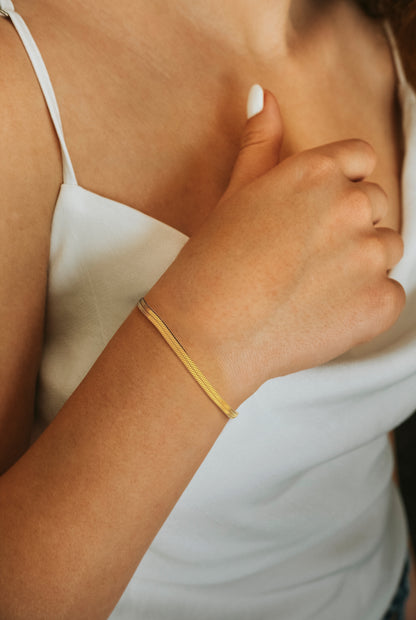 Snake Chain Bracelet Gold