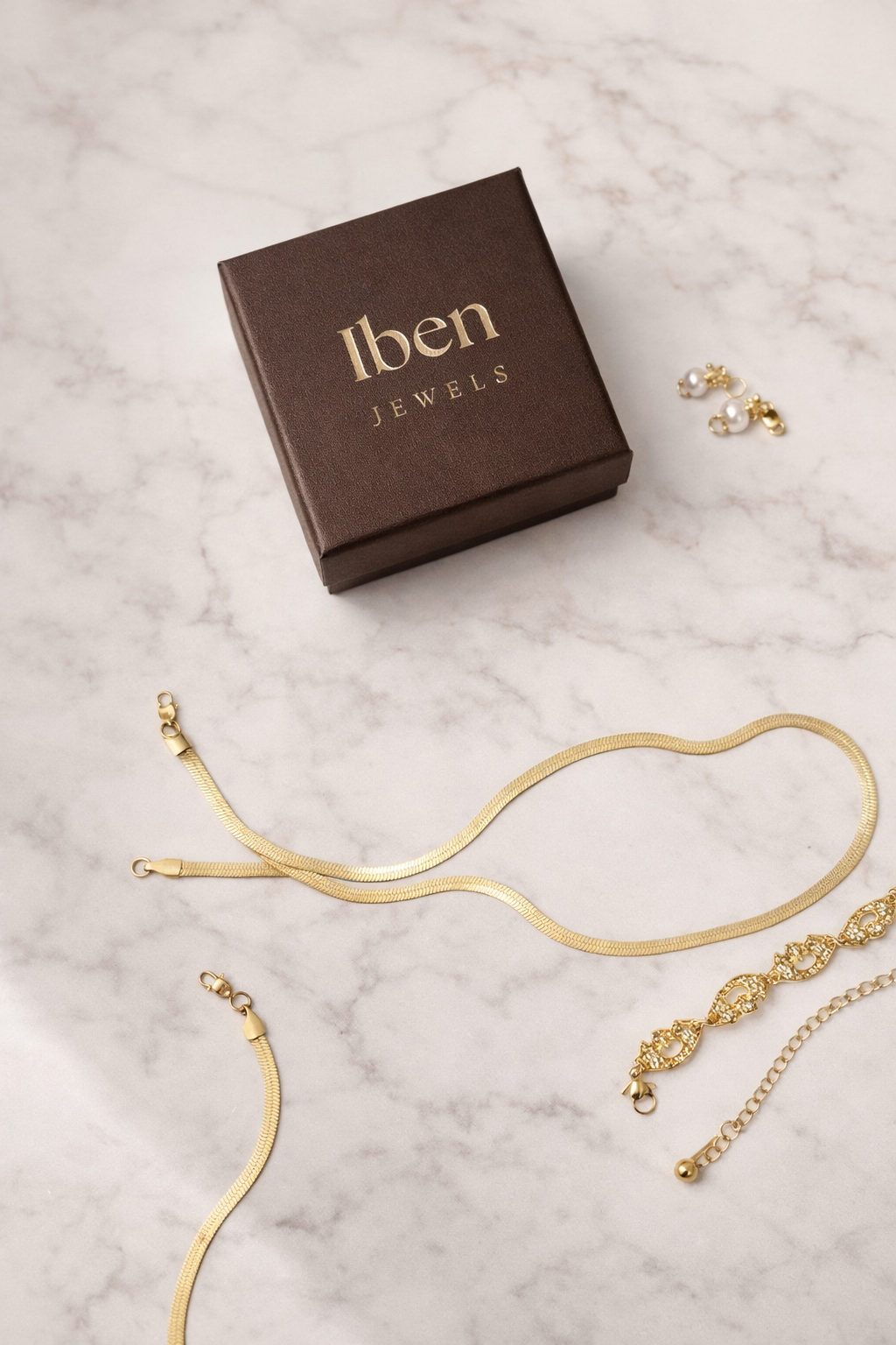 Snake Chain Necklace Gold