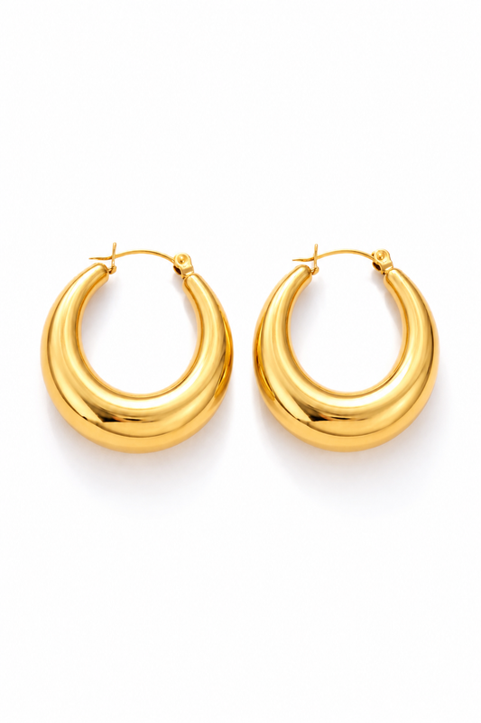 Chunky Hoop (M) - gold