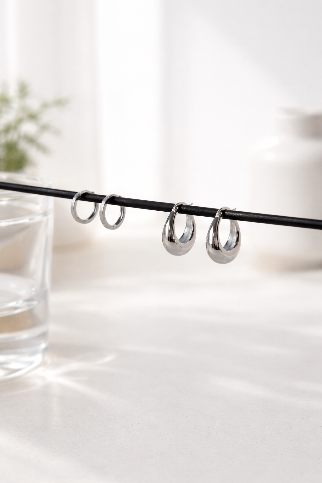 Chunky Hoop (S) - silver