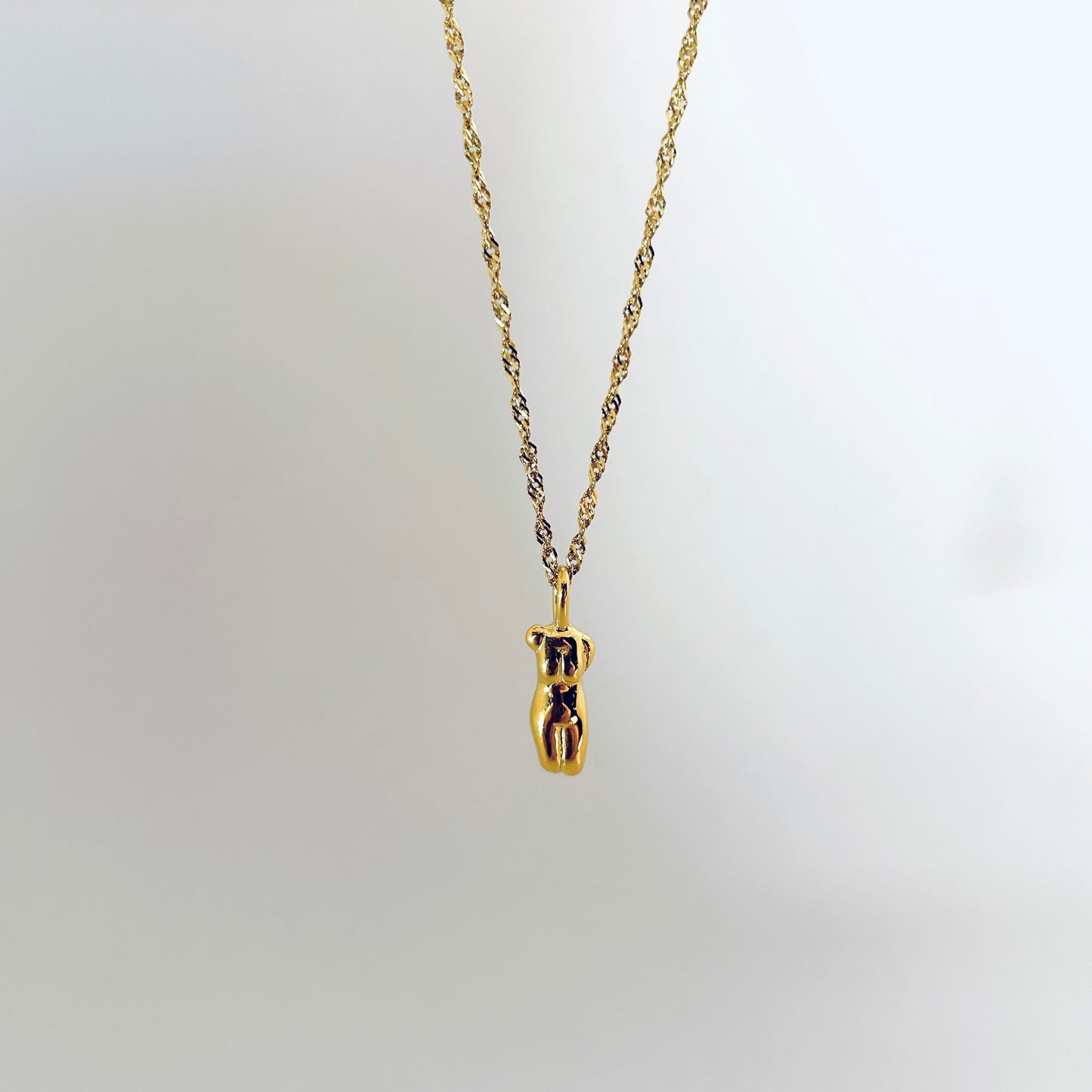 Golden Female Body Necklace
