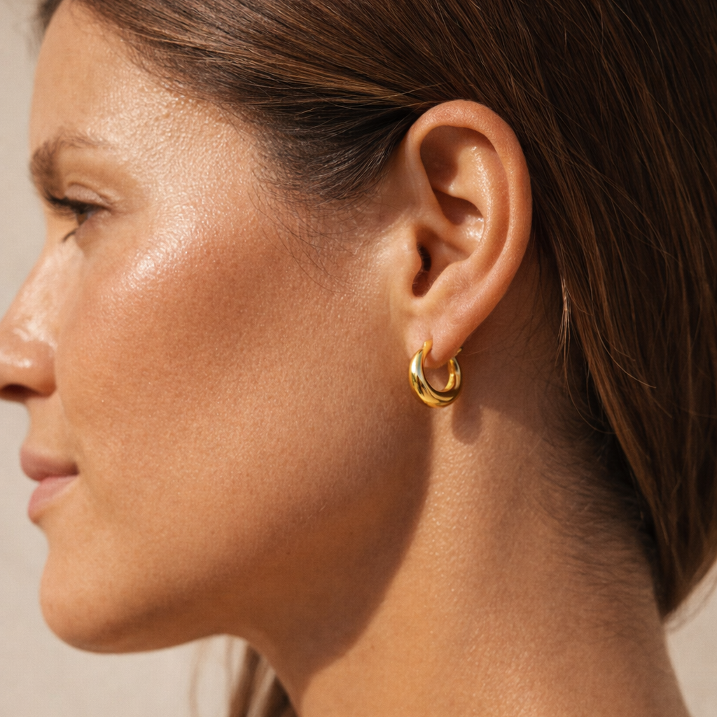 Chunky Hoop (S) - gold