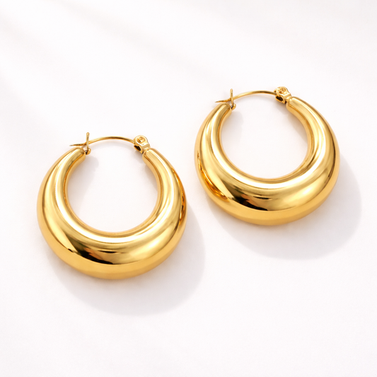 Chunky Hoop (M) - gold