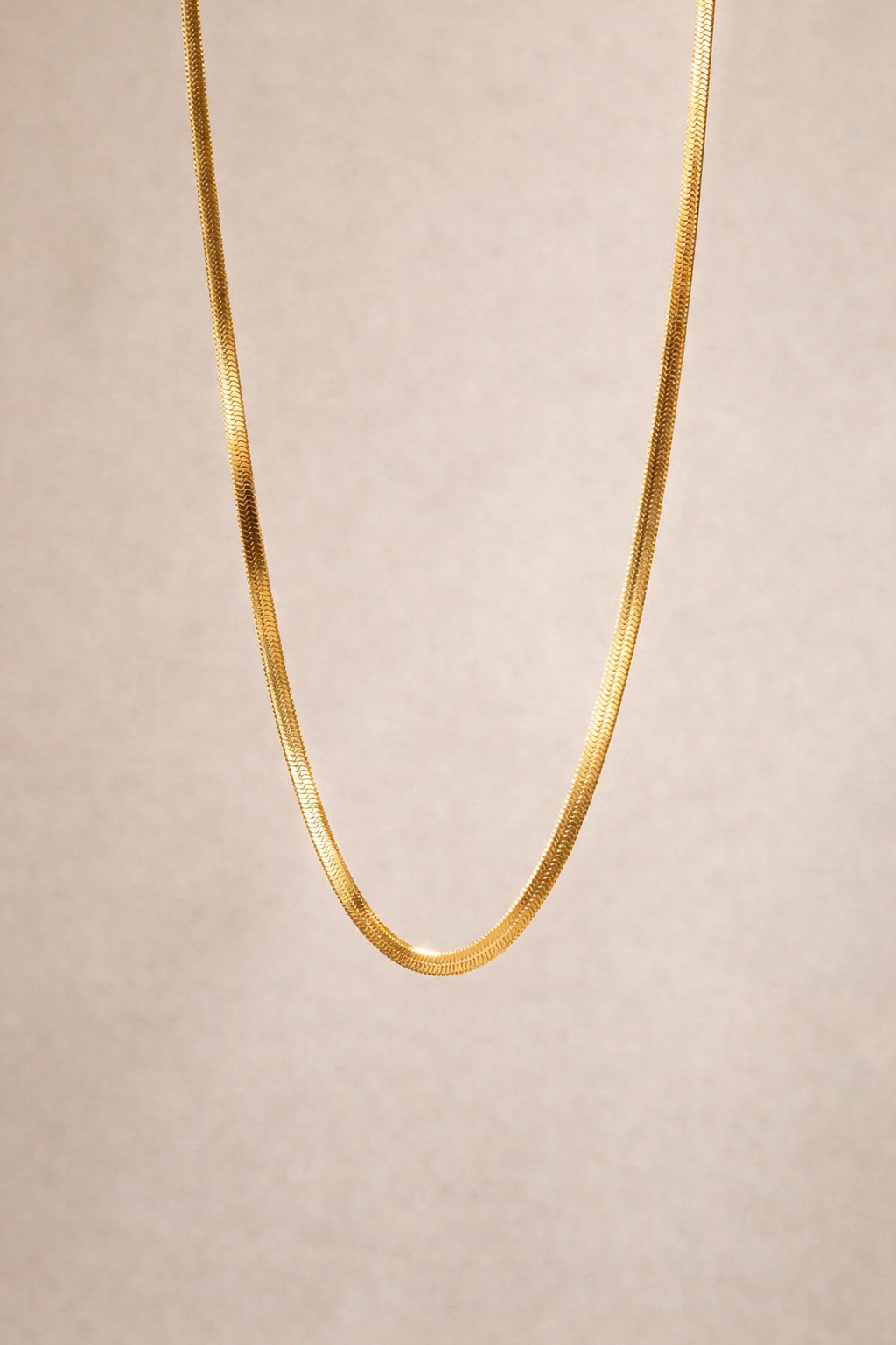 Snake Chain Necklace Gold