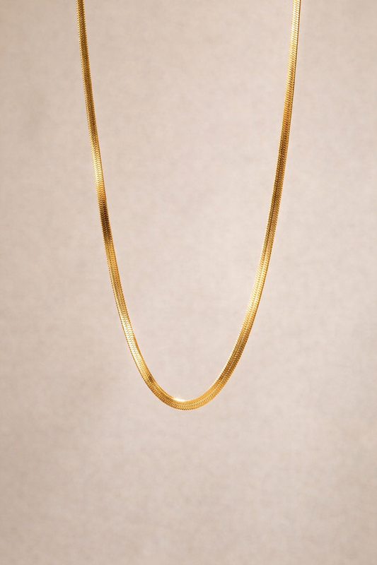 Snake Chain Necklace Gold