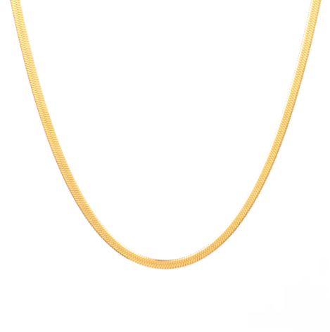 Snake Chain Necklace Gold